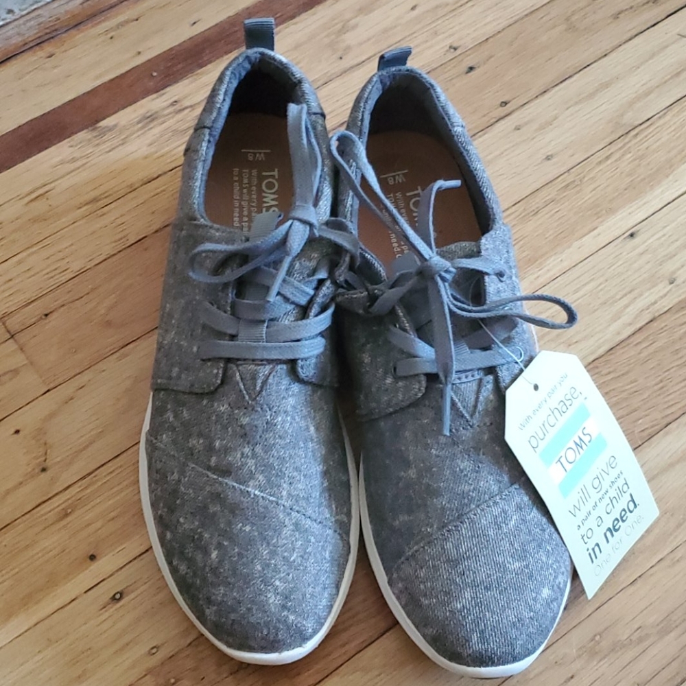 COPY - Toms Shoes Women's Del Rey Grey Size 8